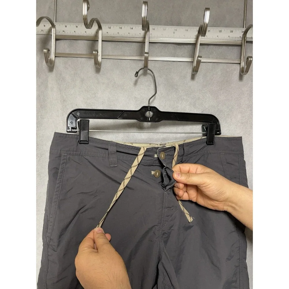 Patagonia Shorts Men's 34 Gray Wavefarer Walk Lightweight Softshell Active Swim